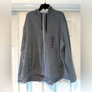 All In Motion Long Sleeve Zipper Soft Grey Hoodie